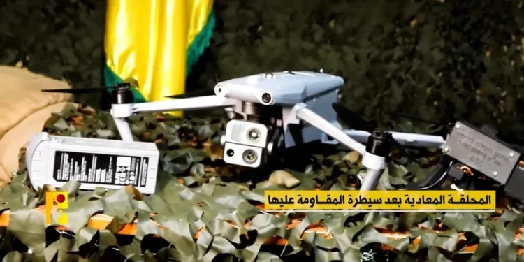 حزب الله يسيطر على مسيرة للاحتلال ويبث تسجيلاتها.. هذا ما صورته قبل انطلاقها (شاهد)